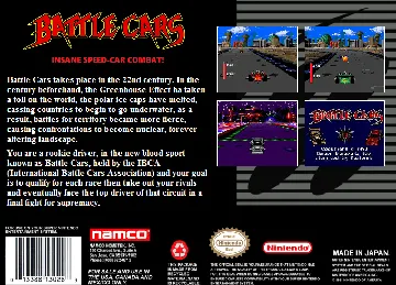 Battle Cars (USA) box cover back